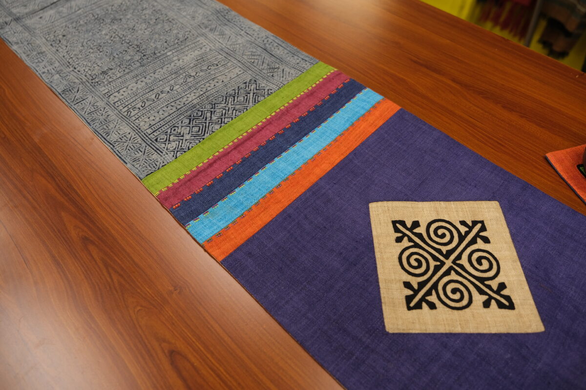 Handmade batik table runner with traditional H’mong patterns – An ...